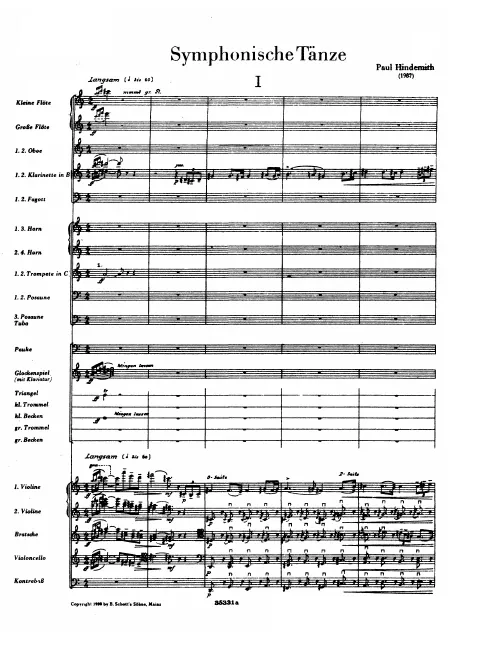 First page of Symphonische Tänze