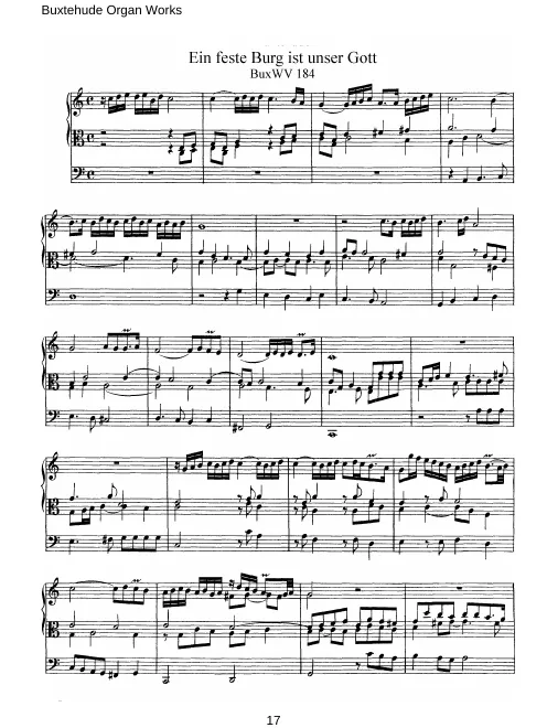 First page of Ein feste Burg ist unser Gott