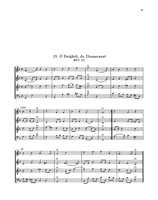 First page of O Ewigkeit, du Donnerwort