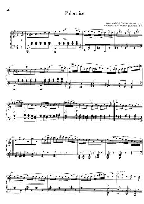 First page of Polonaise No.2