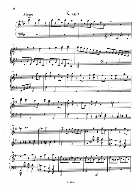 First page of Keyboard Sonata in G major