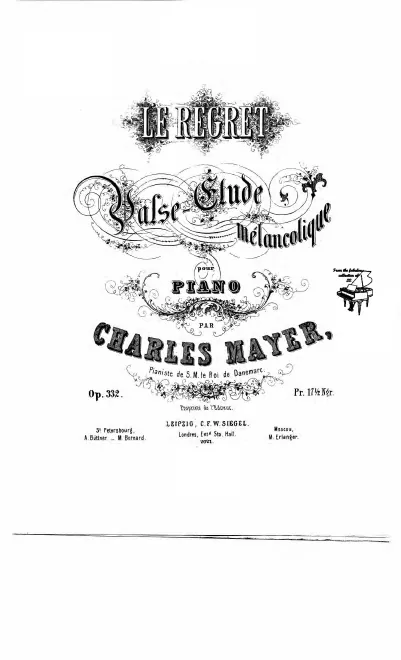 First page of Valse mélancolique in F-sharp minor, A1/7