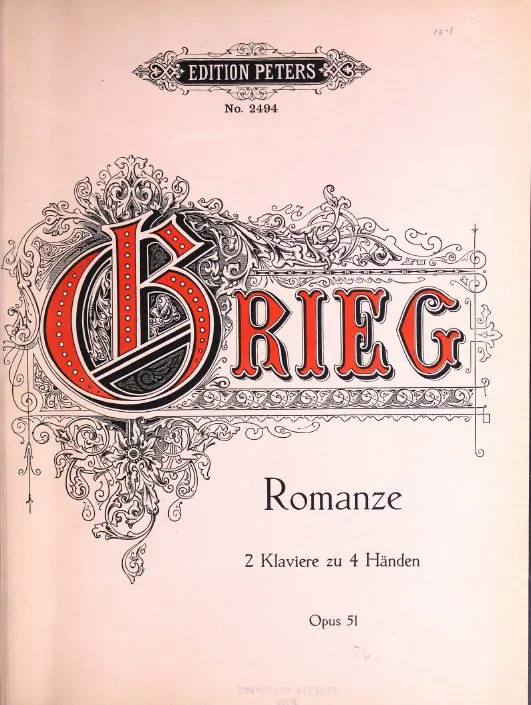 First page of Old Norwegian Melody with Variations