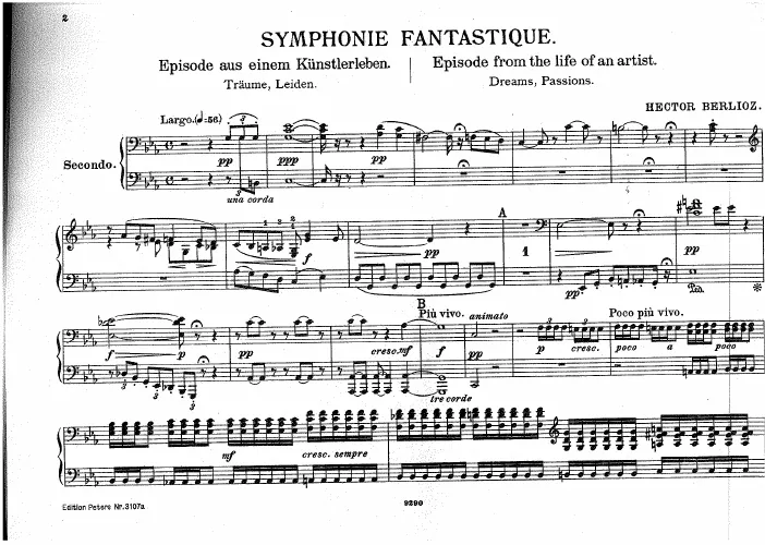 First page of Symphonie fantastique