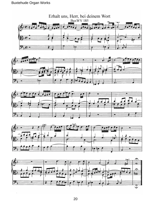 First page of Erhalt uns, Herr, bei deinem Wort