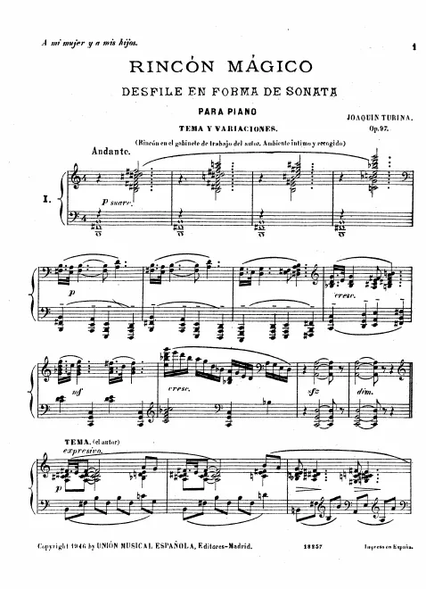 First page of Rincón mágicos