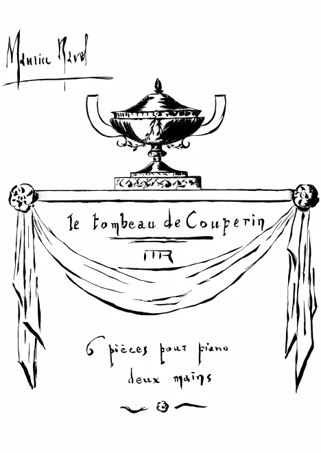 First page of Le tombeau de Couperin