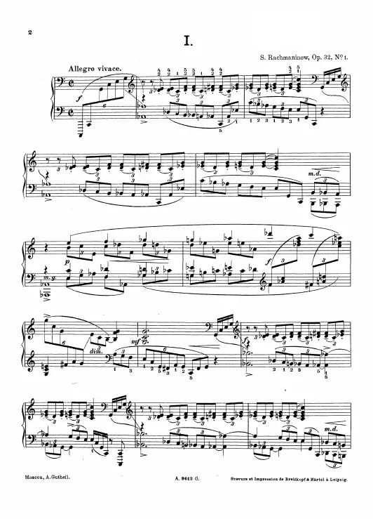 First page of 13 Preludes