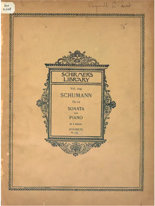First page of Piano Sonata No.3