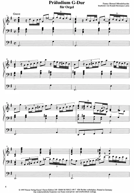First page of Prelude in G major