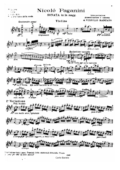 First page of Sonata No.10