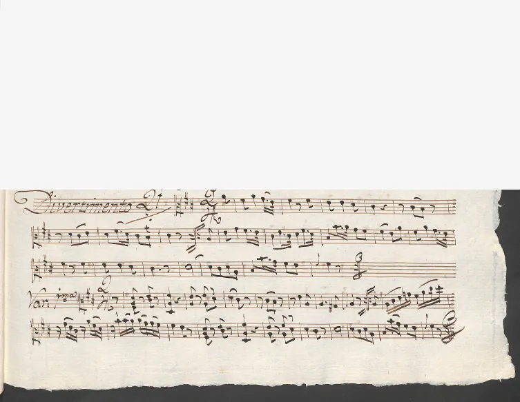 First page of Baryton Trio in D major