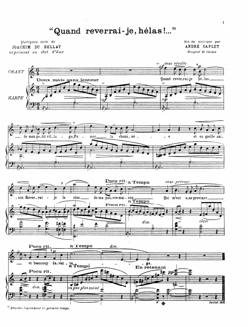 Complete Score (voice and harp)