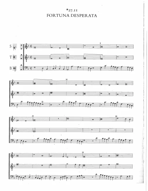 First page of Fortuna desperata