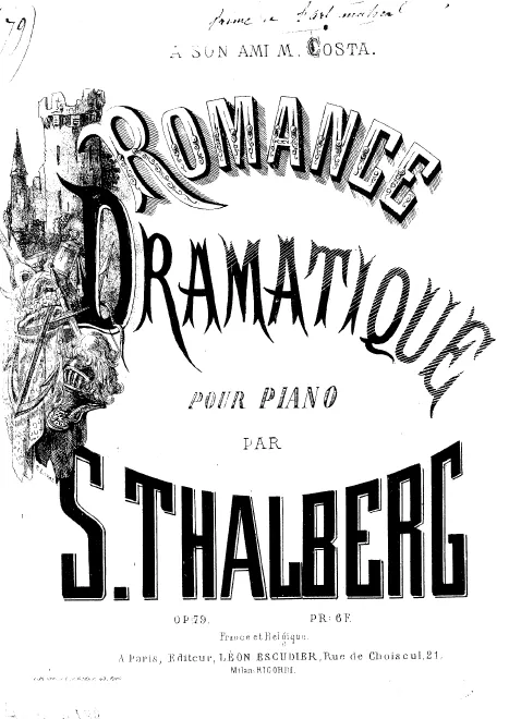 First page of Romance dramatique