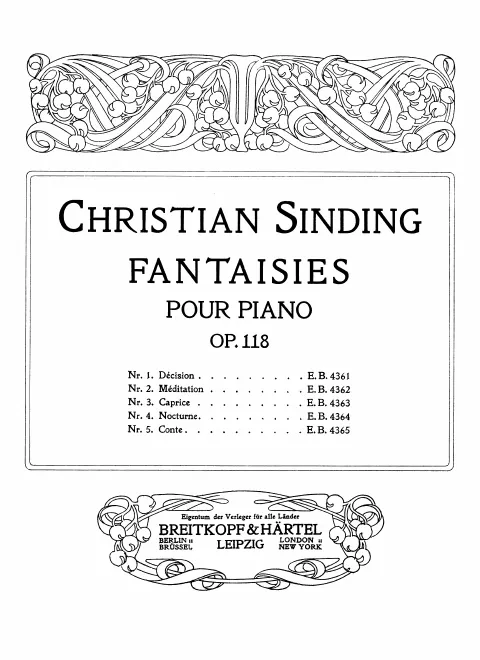 First page of Fantaisies
