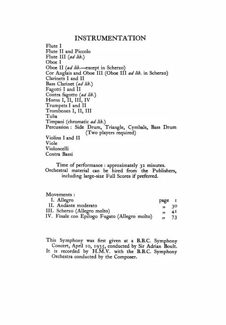 First page of Symphony No.4 in F minor