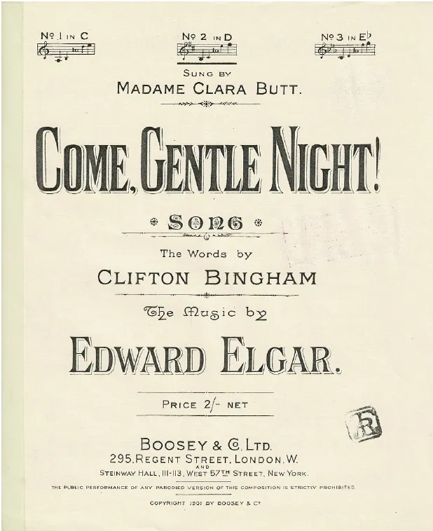 First page of Come, Gentle Night!