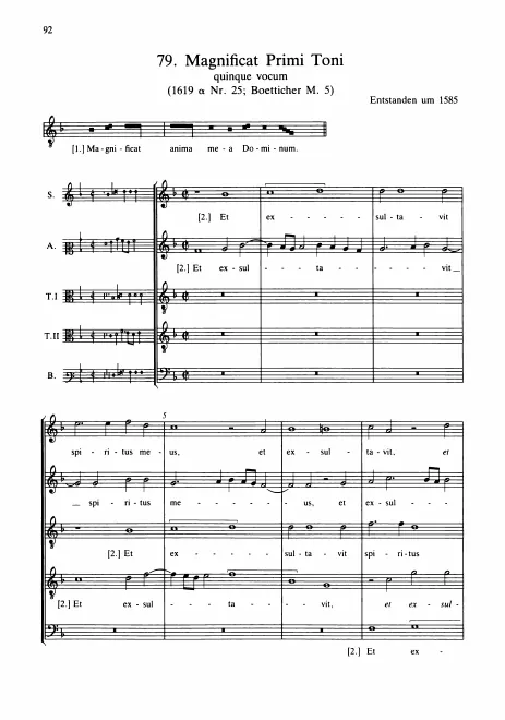 First page of Magnificat primi toni (I)