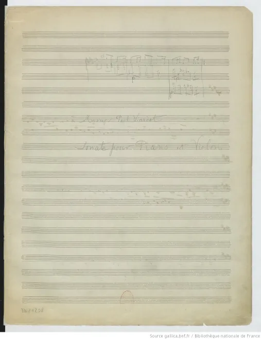 First page of Violin Sonata No.1