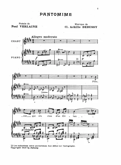 First page of Pantomime