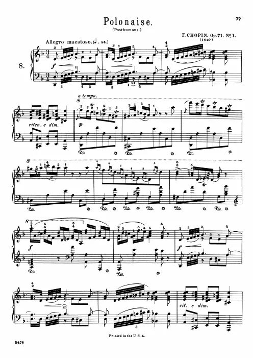 First page of Polonaises