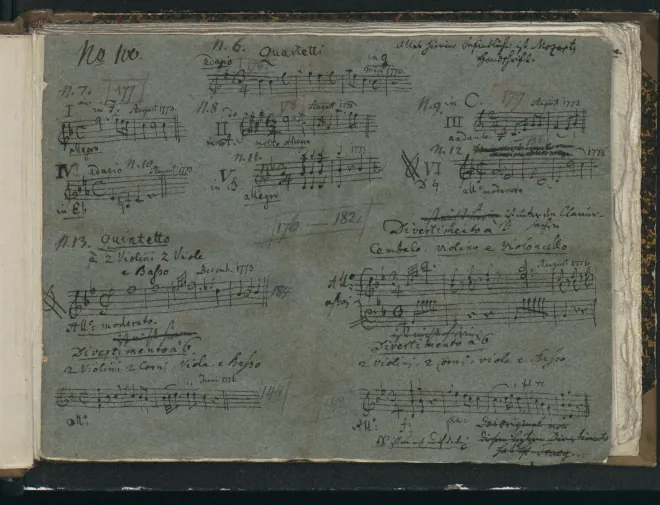 First page of String Quartet No.1