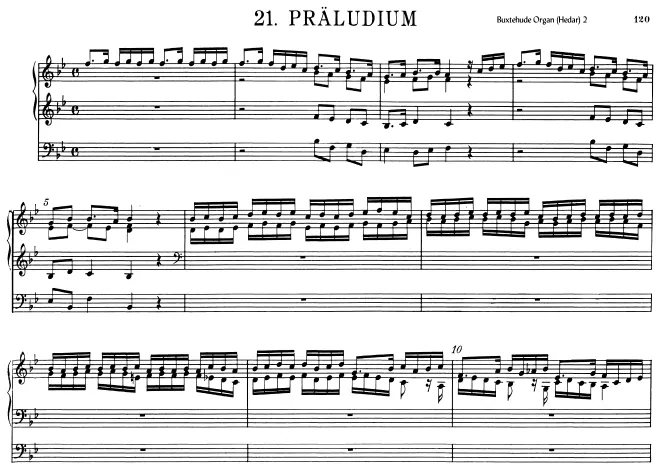 First page of Prelude in B-flat major