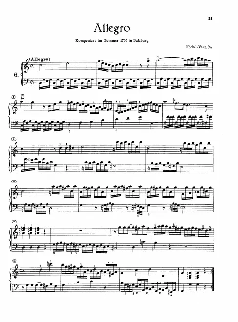First page of Klavierstück