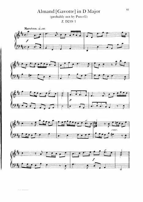 1. Almand [Gavotte]