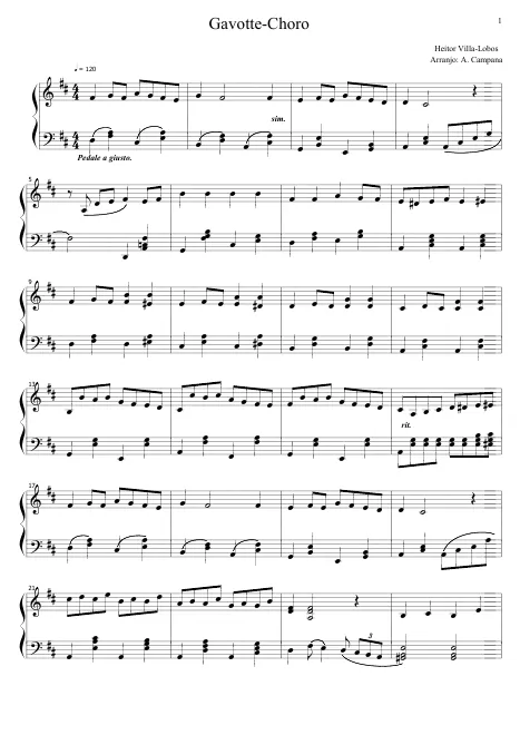 First page of Suite populaire brésilienne