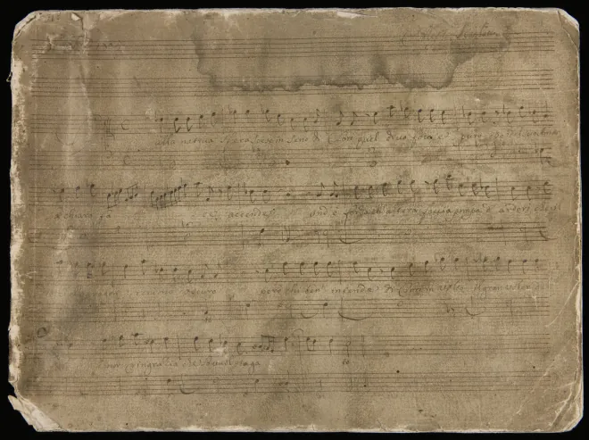 First page of Dalla nativa sfera scese