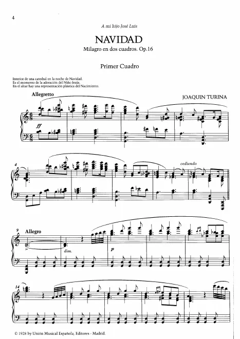 First page of Navidad