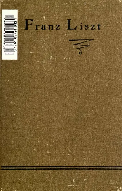 First page of Franz Liszt: ein Lebensbild