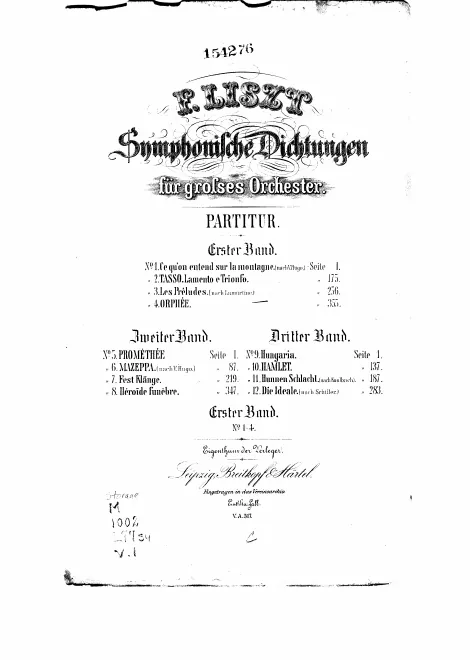First page of Hunnenschlacht
