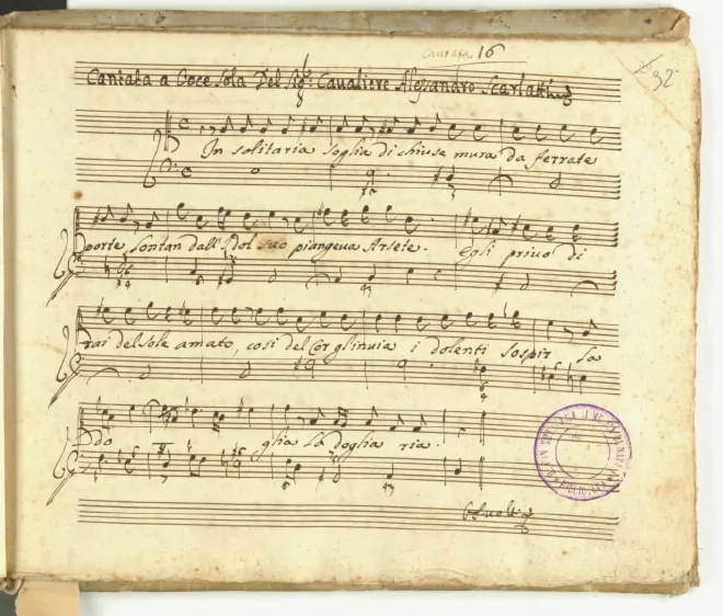 First page of In solitaria soglia
