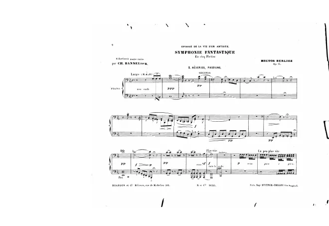 First page of Symphonie fantastique