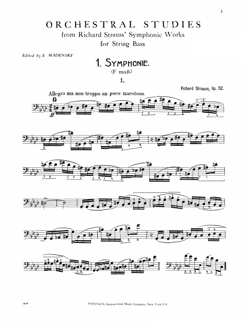 First page of Symphony in F minor