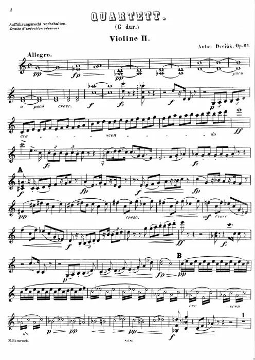 First page of String Quartet No.11