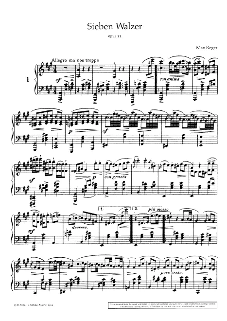First page of 7 Waltzes