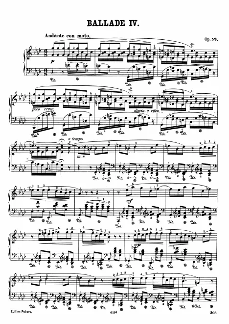 First page of Ballade No.4