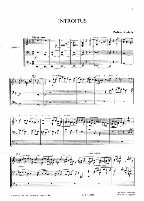 First page of Missa brevis