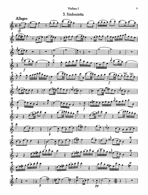 First page of Flute Quartet in C major