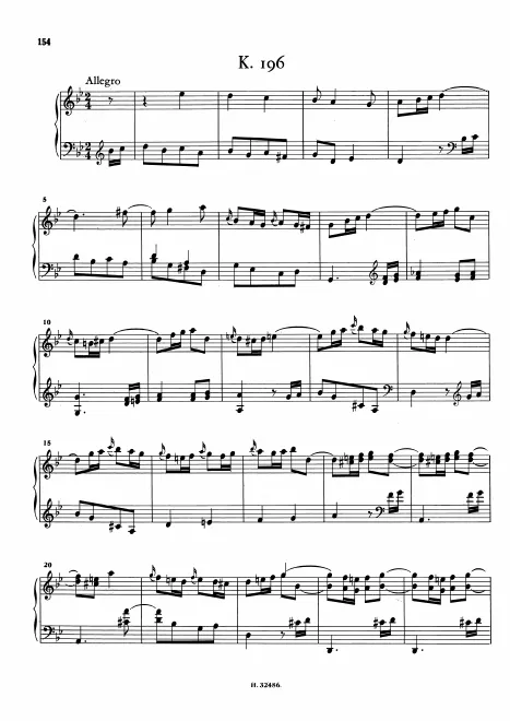First page of Keyboard Sonata in G minor