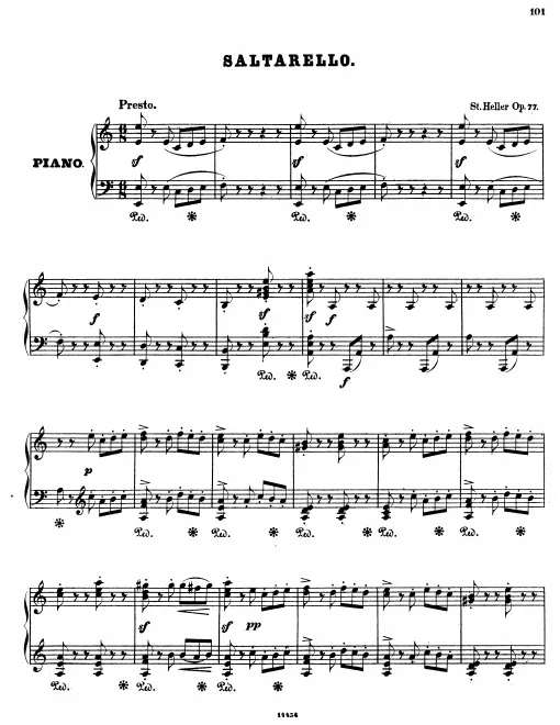 First page of Saltarello