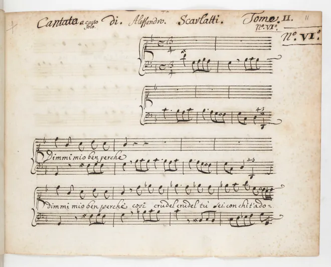 First page of Dimmi, mio ben, perché