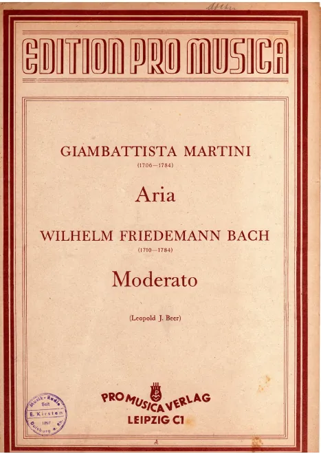First page of Fantasie in D minor