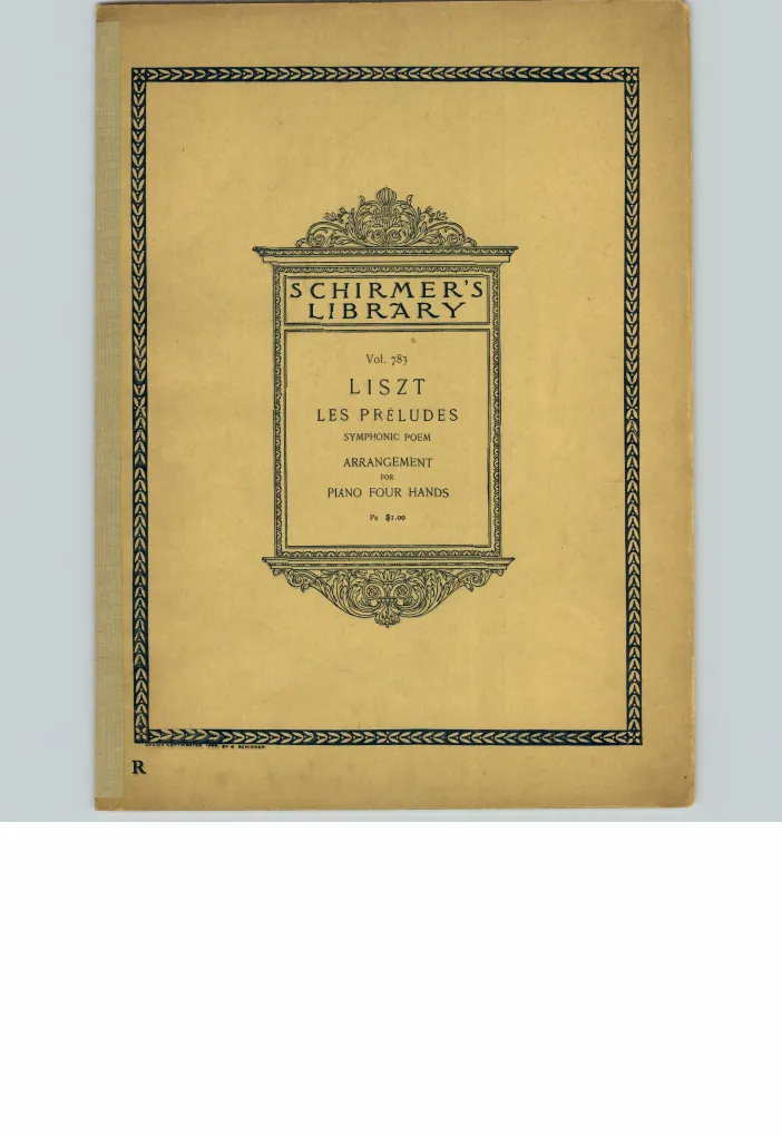 First page of Les préludes