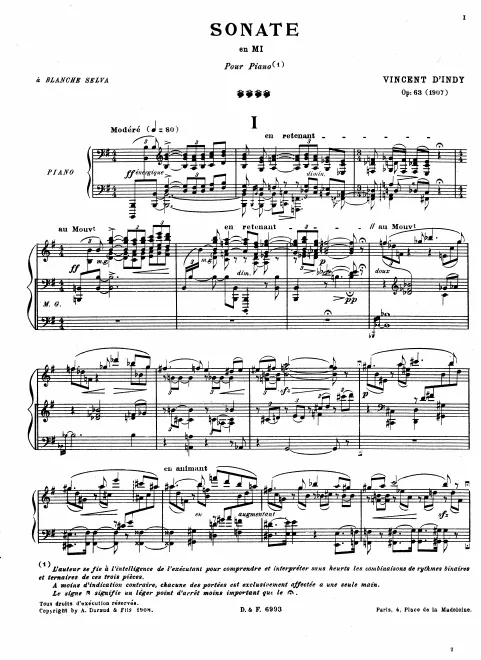 First page of Piano Sonata in E