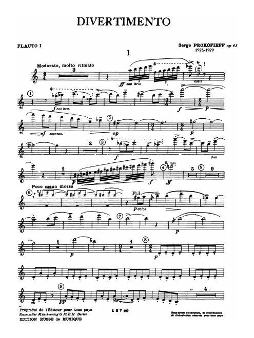 First page of Divertissement
